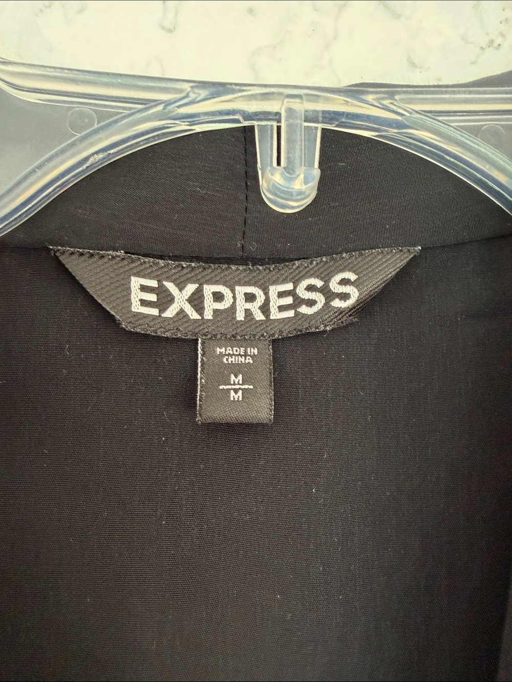 Express Black Sleeveless Faux-Wrap lined Dress size M - Picture 2 of 8